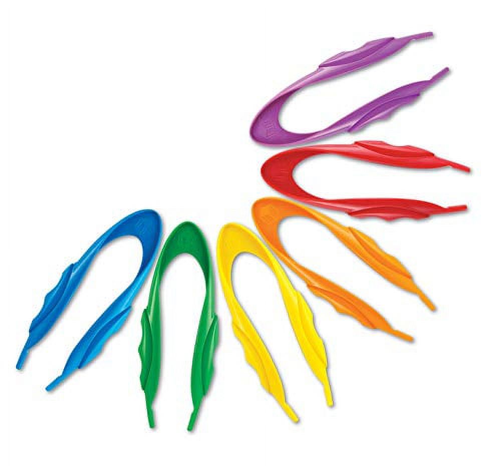 Learning Resources Jumbo Tweezers, Sorting & Counting, Toddler Fine Motor Skill Development, Set of 12